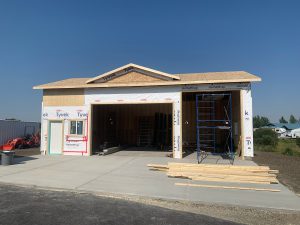 Garage under construction