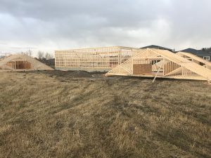 Garage under construction