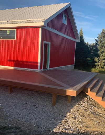 Completed deck
